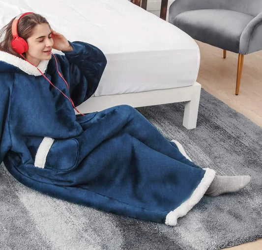 VINCI-V Extra Long Oversized Blanket Hoodie For Ultimate Comfort